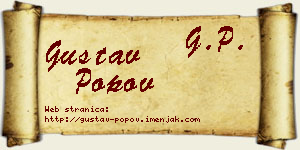 Gustav Popov vizit kartica